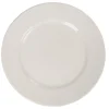 Gifi Assiette avec rebord embossé ronde plate blanche| Vaisselle Et Accessoires De Table