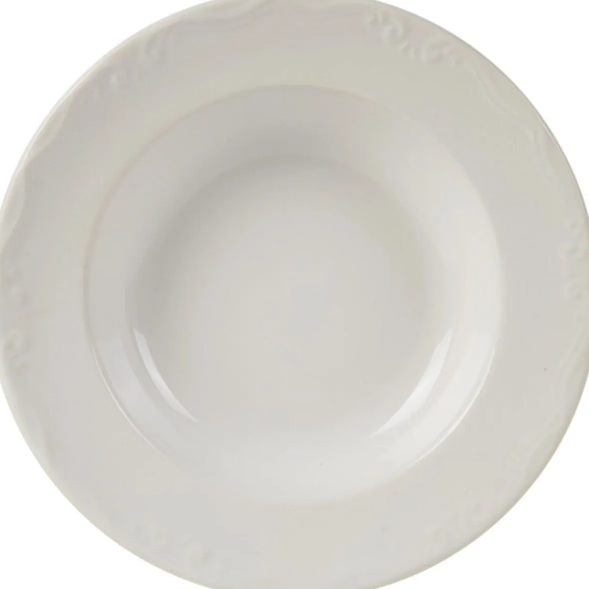 Vaisselle Et Accessoires De Table<Gifi Assiette creuse blanche festonnée