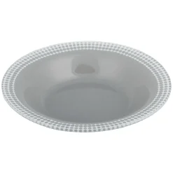 Vaisselle Et Accessoires De Table<Gifi Assiette creuse Dotty gris et blanc bord à pois x4