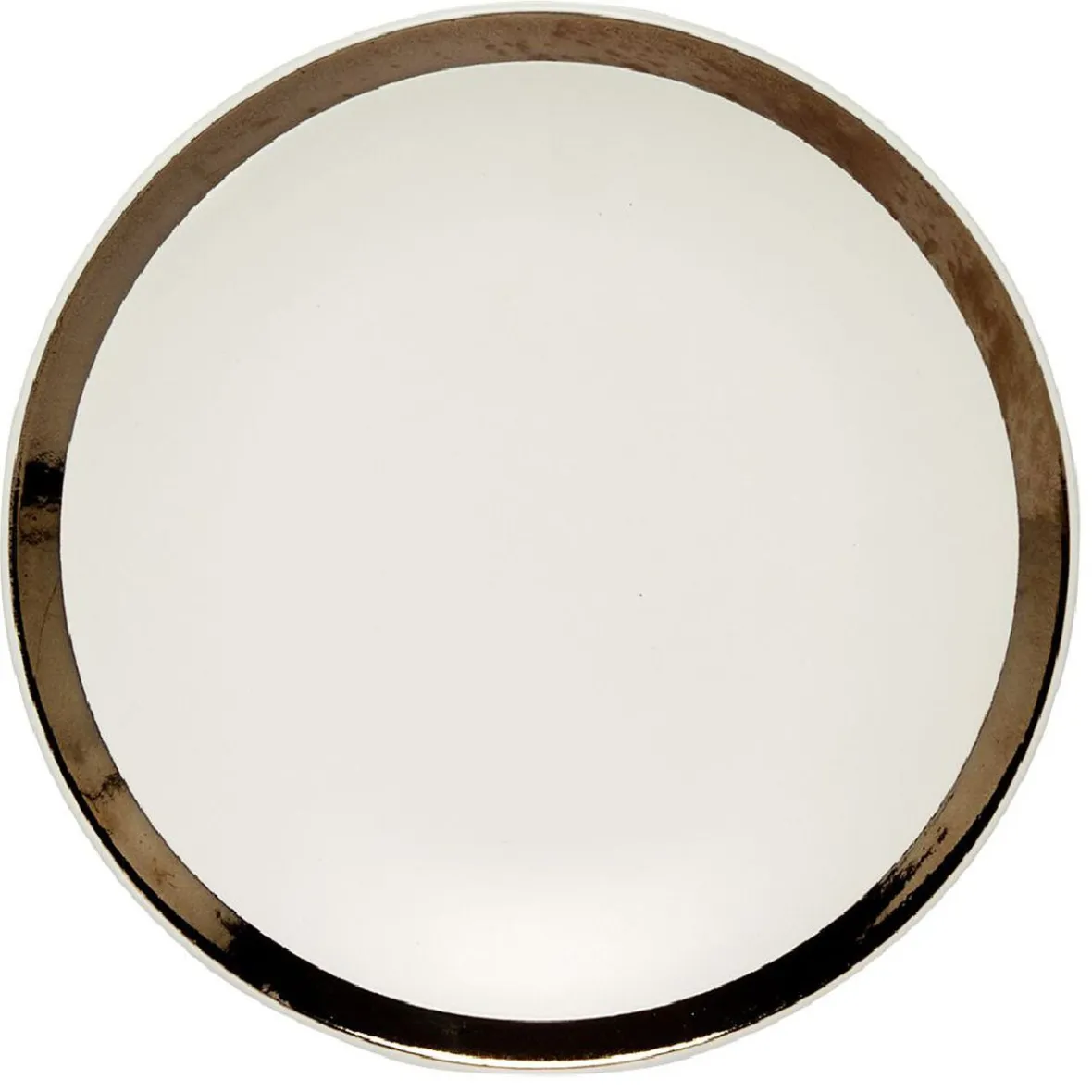 Gifi Assiette creuse en faïence avec liseré doré| Vaisselle Et Accessoires De Table