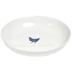 Gifi Assiette creuse en porcelaine blanche| Vaisselle Et Accessoires De Table