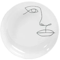 Gifi Assiette creuse en porcelaine blanche| Vaisselle Et Accessoires De Table