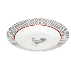 Gifi Assiette creuse esprit campagne design poule ø21 cm| Vaisselle Et Accessoires De Table