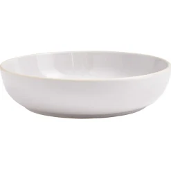 Gifi Assiette creuse faïence gris avec liseré crème| Vaisselle Et Accessoires De Table