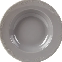 Vaisselle Et Accessoires De Table<Gifi Assiette creuse grise festonnée
