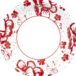 Vaisselle Et Accessoires De Table<Gifi Assiette creuse Luminarc blanc décor rouge Alcove vintage