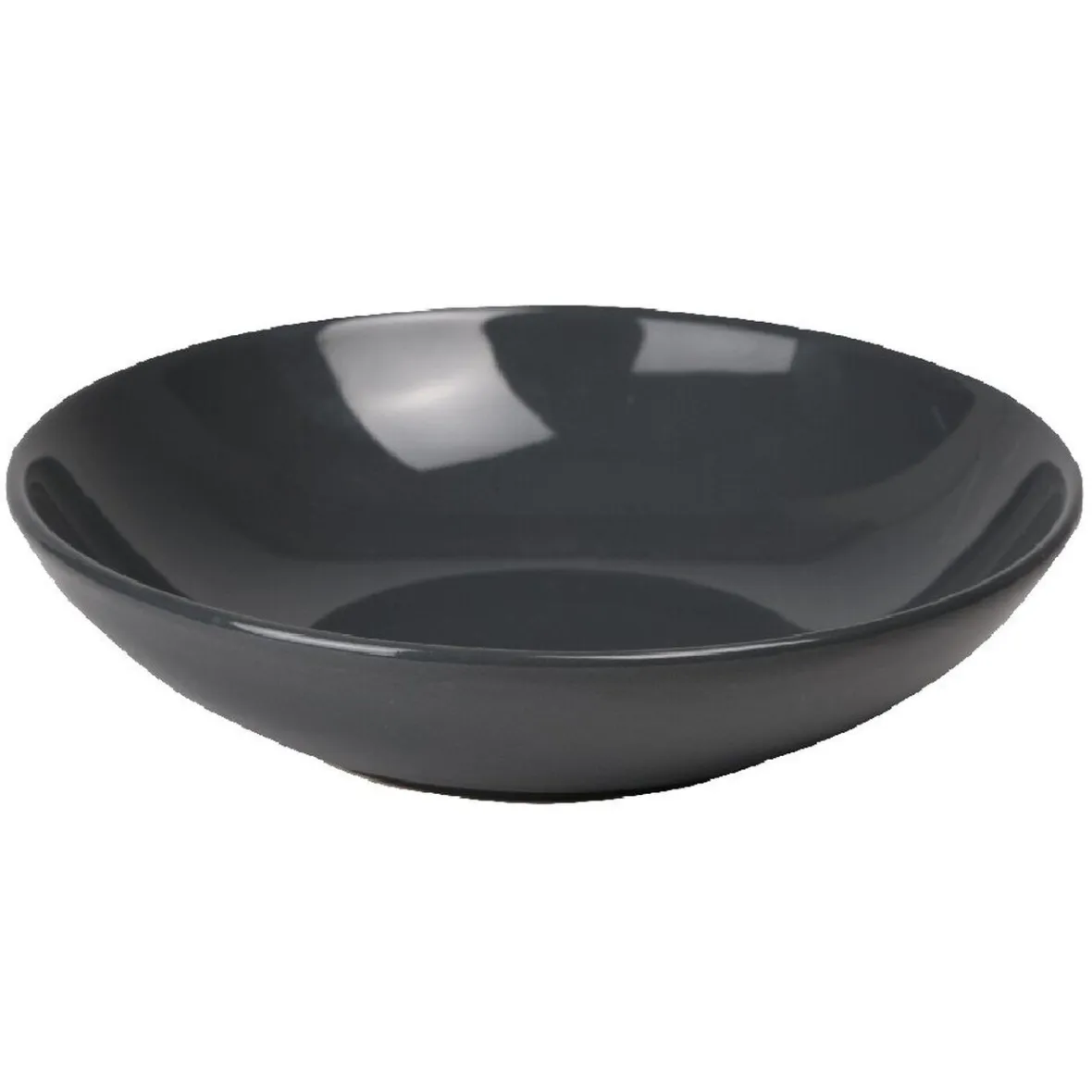 Gifi Assiette creuse ronde grise unie| Vaisselle Et Accessoires De Table