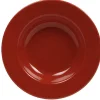 Gifi Assiette creuse rouge| Vaisselle Et Accessoires De Table