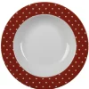 Vaisselle Et Accessoires De Table<Gifi Assiette creuse rouge et blanc design coeurs