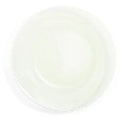 Vaisselle Et Accessoires De Table<Gifi Assiette creuse verre vert transparent liseré blanc Ø23cm