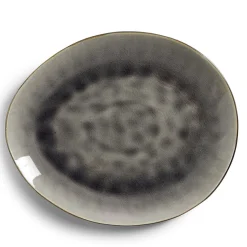Gifi Assiette décore plate grès vert Ø28,5x24cm| Vaisselle Et Accessoires De Table