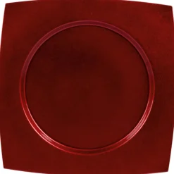 Gifi Assiette de présentation rouge| Vaisselle Et Accessoires De Table