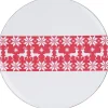 Gifi Assiette de présentation rouge blanche| Vaisselle Et Accessoires De Table