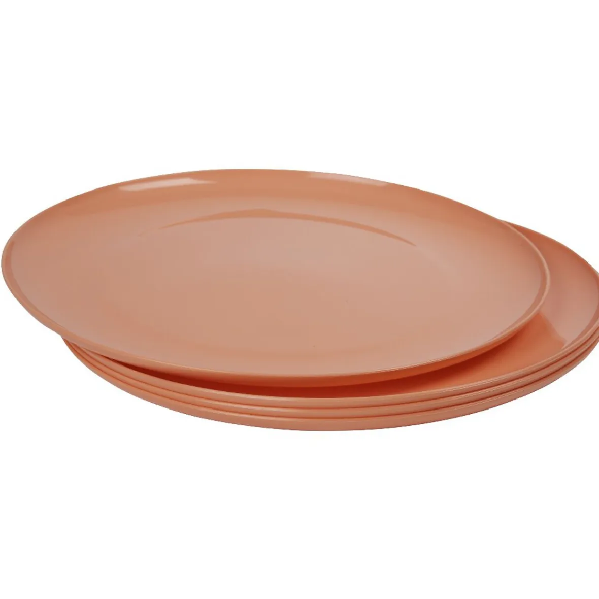 Gifi Assiette en plastique couleur unie x 4| Vaisselle Et Accessoires De Table