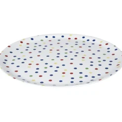 Vaisselle Et Accessoires De Table<Gifi Assiette plastique blanche à pois multicolores