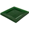 Vaisselle Et Accessoires De Table<Gifi Assiette plastique plate carrée unie vert x 10