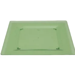 Vaisselle Et Accessoires De Table<Gifi Assiette plastique plate carrée unie vert x 10