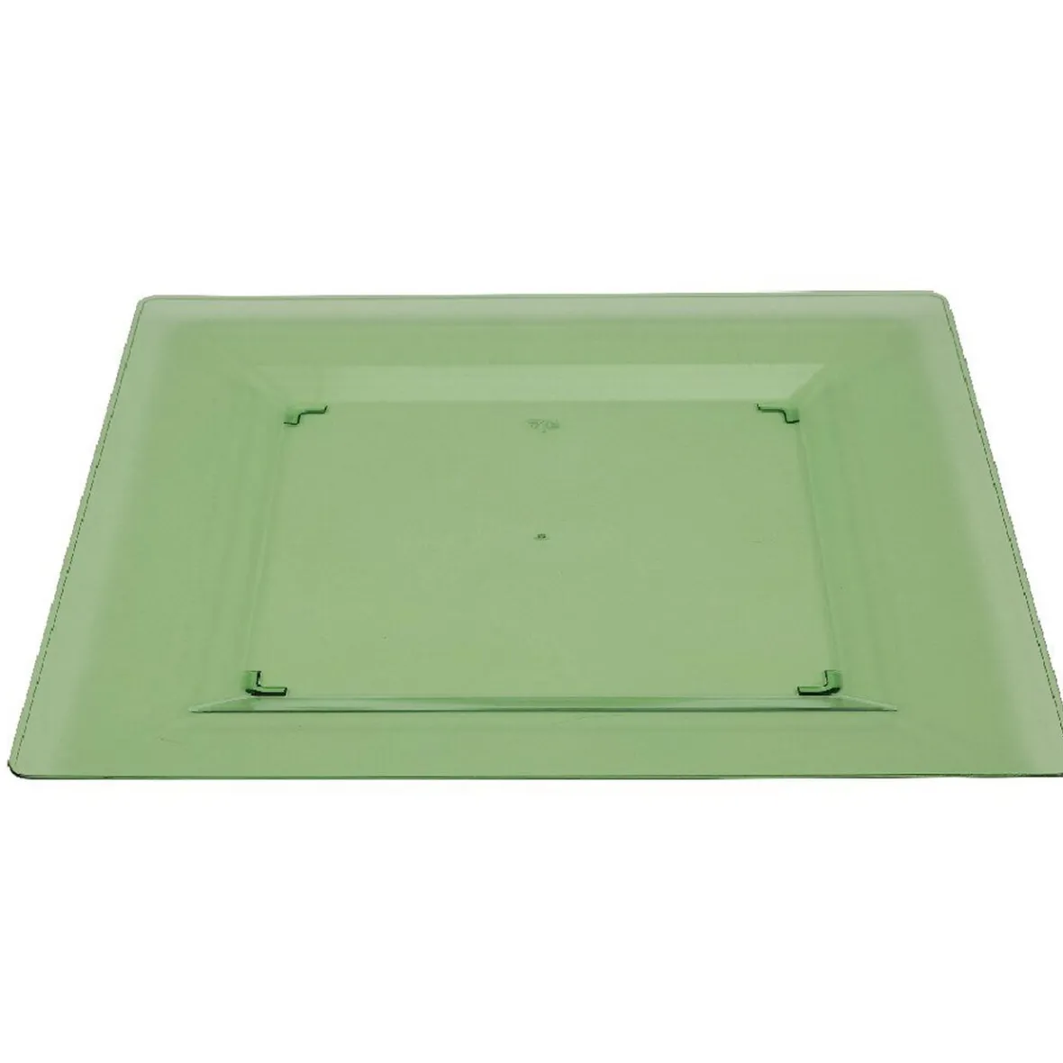 Vaisselle Et Accessoires De Table<Gifi Assiette plastique plate carrée unie vert x 10