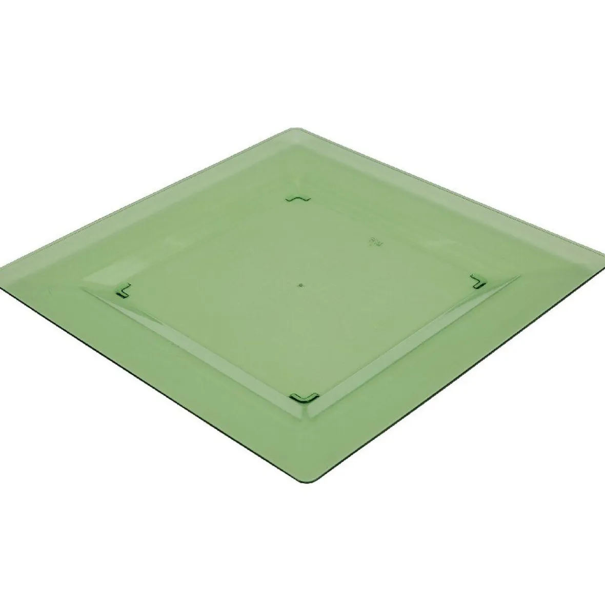 Vaisselle Et Accessoires De Table<Gifi Assiette plastique plate carrée unie vert x 10