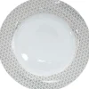 Vaisselle Et Accessoires De Table<Gifi Assiette plate blanche bord design graphique cuivré