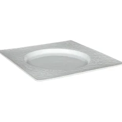 Gifi Assiette plate blanche carrée| Vaisselle Et Accessoires De Table