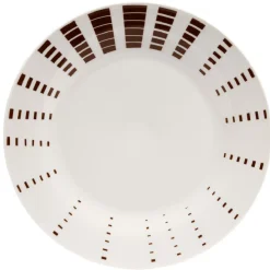 Vaisselle Et Accessoires De Table<Gifi Assiette plate blanche décor aile marron