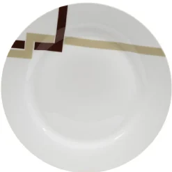 Vaisselle Et Accessoires De Table<Gifi Assiette plate blanche décor lignes