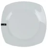 Gifi Assiette plate carrée blanche Les essentiels| Vaisselle Et Accessoires De Table