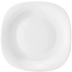 Gifi Assiette plate carrée blanche| Vaisselle Et Accessoires De Table