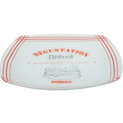 Vaisselle Et Accessoires De Table<Gifi Assiette plate carrée bords arrondis design bistrot