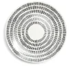 Vaisselle Et Accessoires De Table<Gifi Assiette plate Dakar porcelaine noir et blanc Ø27cm