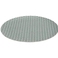 Vaisselle Et Accessoires De Table<Gifi Assiette plate décor géométrique vert d'eau