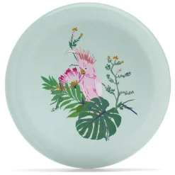 Vaisselle Et Accessoires De Table<Gifi Assiette plate décor oiseau et feuille jaune ou verte