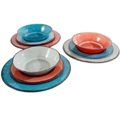 Gifi Assiette plate effet craquelé| Vaisselle Et Accessoires De Table