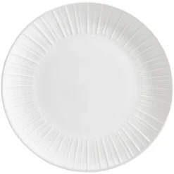 Gifi Assiette plate en céramique blanc Ø27cm| Vaisselle Et Accessoires De Table