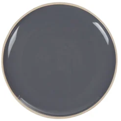 Vaisselle Et Accessoires De Table<Gifi Assiette plate en faïence grise forme ronde