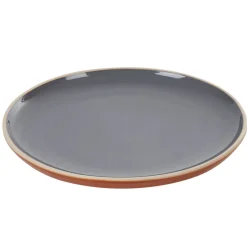 Vaisselle Et Accessoires De Table<Gifi Assiette plate en faïence grise forme ronde