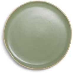 Vaisselle Et Accessoires De Table<Gifi Assiette plate en faïence vert Ø27xH1,7cm