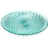 Gifi Assiette plate en plastique bleu effet martelé| Vaisselle Et Accessoires De Table