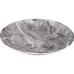 Gifi Assiette plate en porcelaine décor marbre gris| Vaisselle Et Accessoires De Table