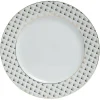 Gifi Assiette plate en porcelaine motif doré| Vaisselle Et Accessoires De Table