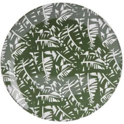 Gifi Assiette plate en porcelaine décor exotique Ø16 cm| Vaisselle Et Accessoires De Table