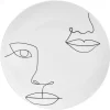 Gifi Assiette plate en porcelaine blanche| Vaisselle Et Accessoires De Table