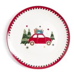 Vaisselle Et Accessoires De Table<Gifi Assiette plate en porcelaine motif Noël Ø27cm
