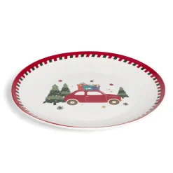 Vaisselle Et Accessoires De Table<Gifi Assiette plate en porcelaine motif Noël Ø27cm