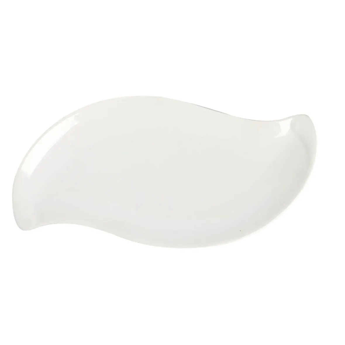 Vaisselle Et Accessoires De Table<Gifi Assiette plate forme feuille blanche