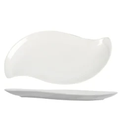 Vaisselle Et Accessoires De Table<Gifi Assiette plate forme feuille blanche