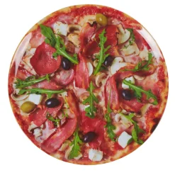 Vaisselle Et Accessoires De Table<Gifi Assiette plate forme ronde style fast food motif pizza