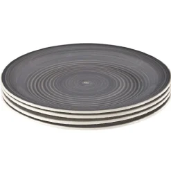 Vaisselle Et Accessoires De Table<Gifi Assiette plate gris effet spirale x4