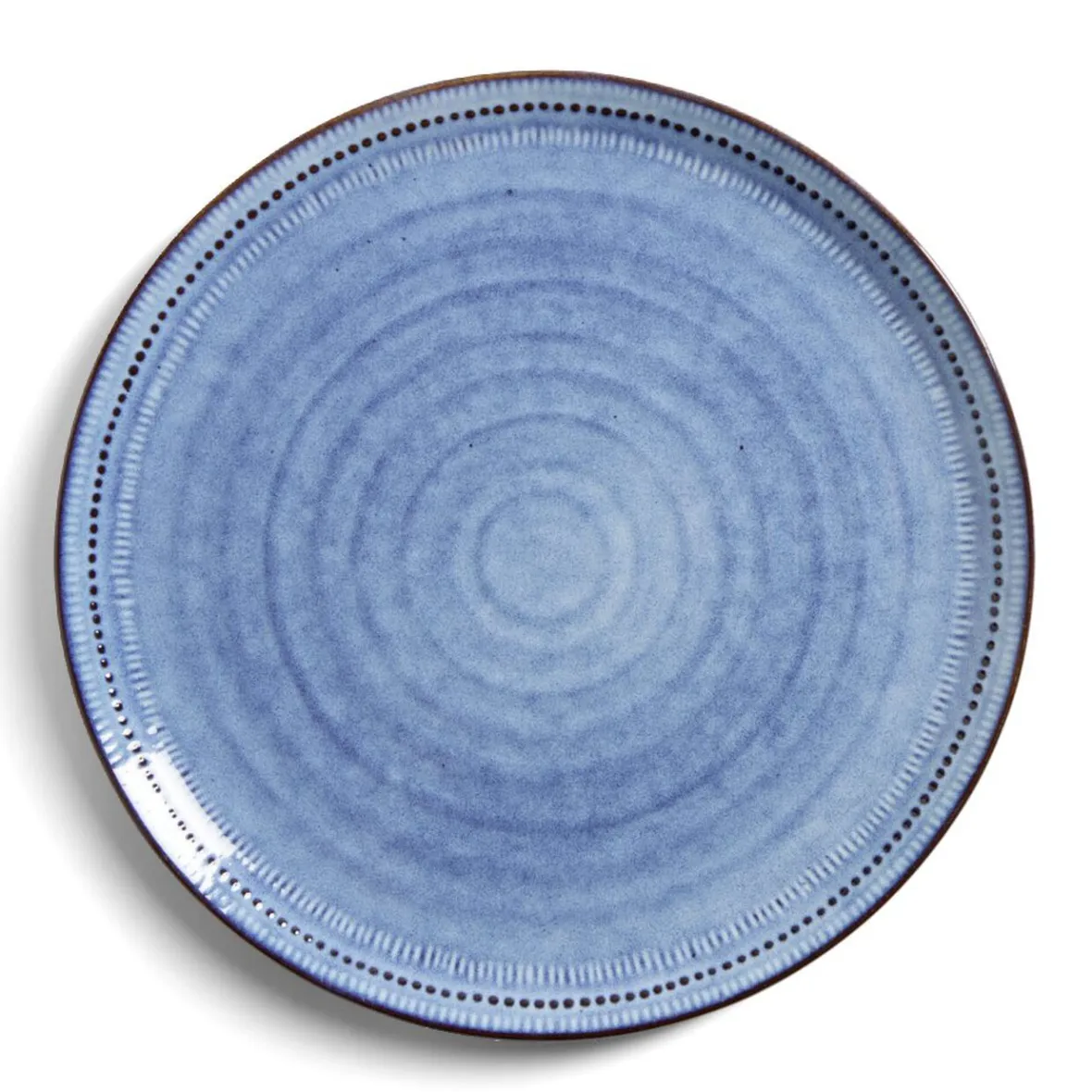 Gifi Assiette plate grès vert Ø27,5cm| Vaisselle Et Accessoires De Table